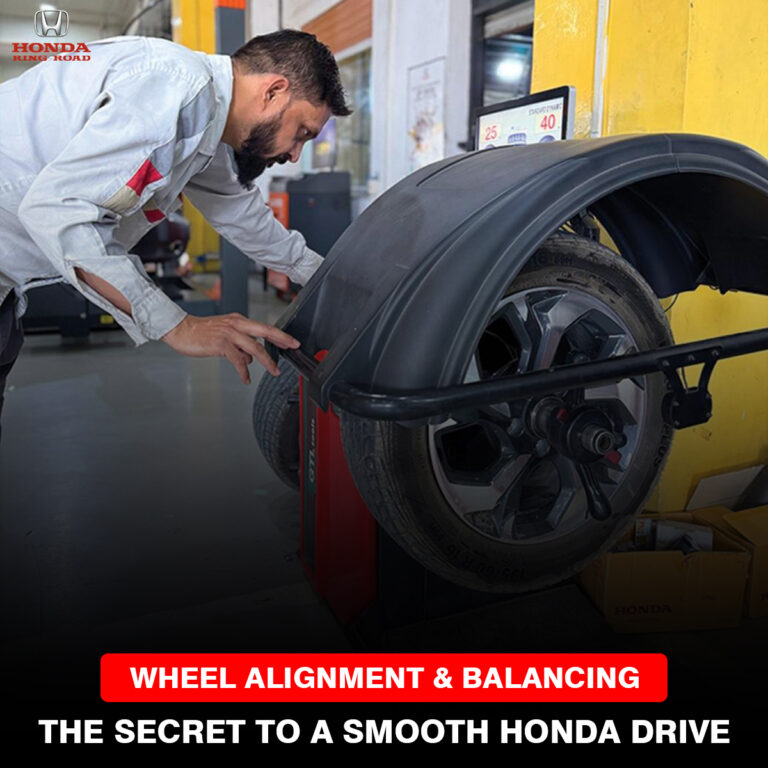Wheel Alignment & Balancing — The Secret to a Smooth Honda Drive